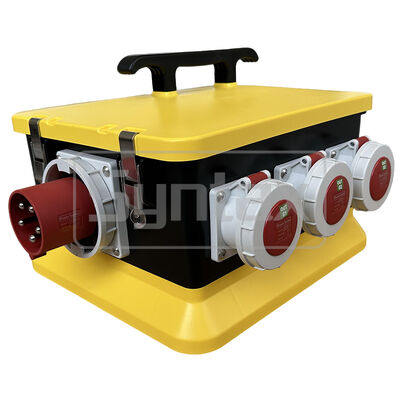 Syntax MZ24 IP67 Waterproof Portable Power Distribution Boards For 63A 400v Three Phase Electrical Supply Outdoors 37.7*34.8*27.7CM