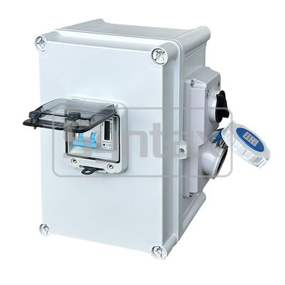 Syntax BF1 16A Interlocked 1 Way 16A RCBO Metered Caravan & Holiday Hook Up Point Connection Unit 220*340*150mm