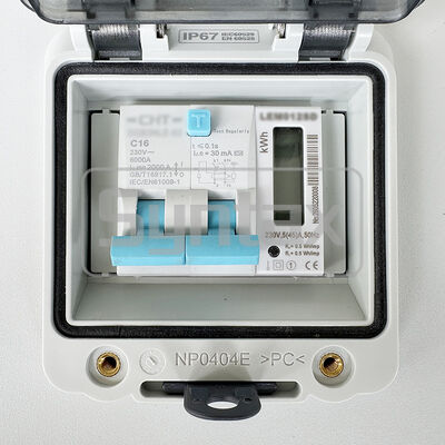 Syntax BF1 16A Interlocked 1 Way 16A RCBO Metered Caravan & Holiday Hook Up Point Connection Unit 220*340*150mm