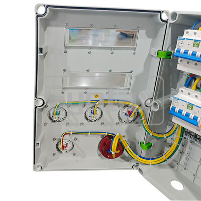 Syntax JS5 Wall-Mounted & Portable Industrial Power Distribution Box 63AMP 3 Phase IP65 Waterproof with RCBO Protected 360*540*180mm