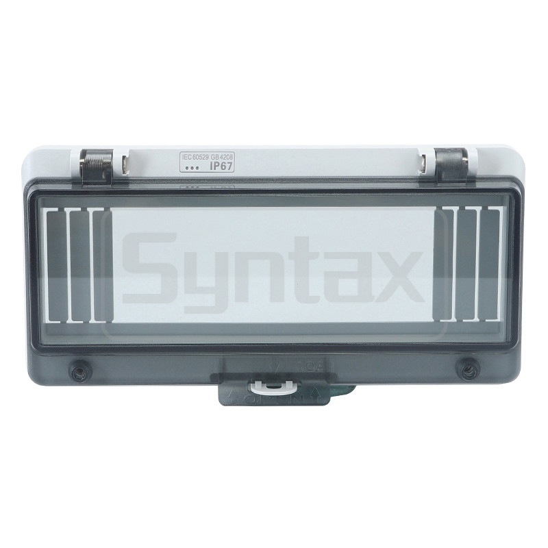 10 Modules IP67 Watertight Hinged Windows Syntax AW10 With Knurle Screws 196*101*28mm