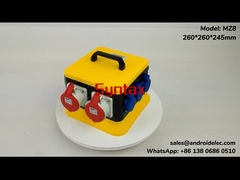 Plástico temporal 32A 260*260*245m m de la caja de distribución de poder del sintaxis MZ8 IP67