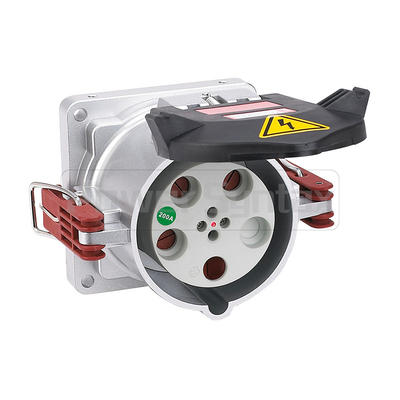 Número de parte resistente industrial de gran intensidad 75241 del zócalo 200A IP67 380V del sintaxis 4P del poder
