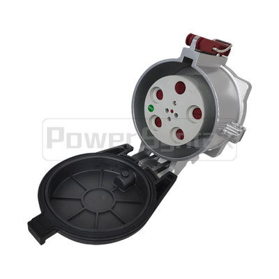 Zócalo industrial de alta corriente PowerSyntax 5P 250A IP67 380V Heavy Duty No. 75131