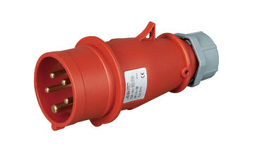 Cuerpo industrial del color rojo de Screwless de los zócalos del enchufe de la instalación fácil