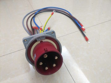 Resistencia de agua industrial de los zócalos 400V IP67 de los enchufes de la 3ra generación plástica dura