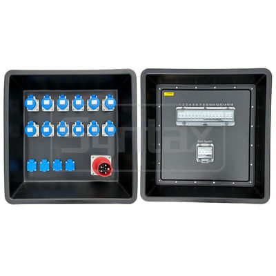 Syntax MD3 5P 63A Placas de distribución portátiles de tres fases HDPE IP67 con interruptores para la potencia del evento 630x430x680mm