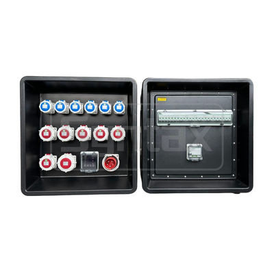 Syntax MD3 5P 32A 400V 3PH Tablas de distribución de energía HDPE IP67 con interruptores Schneider para potencia de evento 630x430x680mm